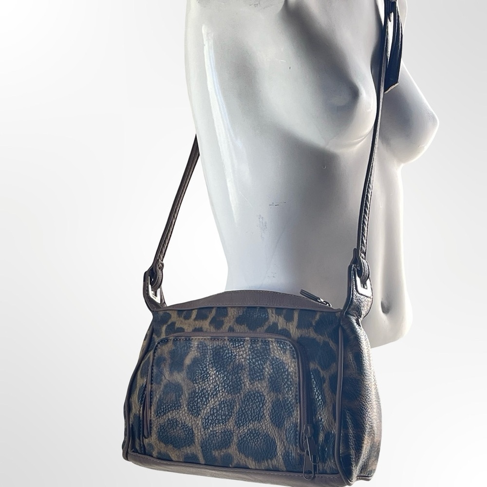 Laura Scott Leopard Print Bag in Brown - Classic Crossbody